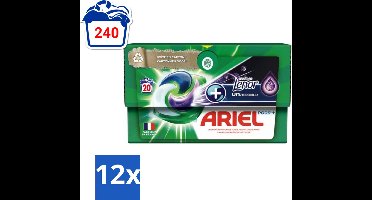 Ariel Original - Touch of Lenor Unstoppables - Wasmiddelcapsules - Pods+ - Witte en Gekleurde Was - 20 Wasbeurten - Voordeelverpakking - 12 stuks