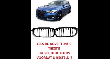 Grill Nieren Voor BMW 1 Serie F20 F21 LCI Enkele Spijl M Performance Look Glans Zwart