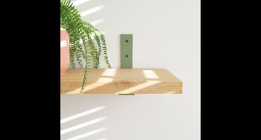 STERKSTAEL Vesta Salie Groen - industriële plankdrager – geschikt voor een plank van 20 to 25 cm – kleur groen – incl. bevestigingsmateriaal - poedercoating – staal - 1 stuk