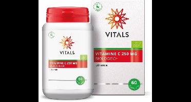 Vitals Vitamine C Biologisch 250 mg - 60 capsules. Volledig natuurlijke vitamine C uit Amla NL-BIO-01