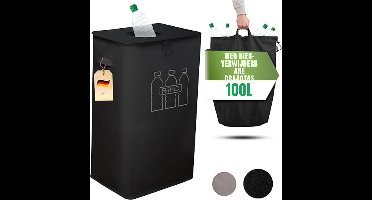 Zylo® Statiegeld Container - Container - Vuilnisbak - 100 liter - 41x33x70cm - Zwart