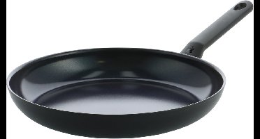 BK Blue Label Induction Koekenpan 24cm - PFAS-vrije antikleeflaag - Koekenpan inductie - Keramische koekenpan - Ovenbestendig tot 160°C - Koudgrepen - Zwart