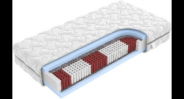 Beddenscout24 Alpine Matras 100x200 HR Koudschuim - 23cm dik - Ergonomisch - Antibacterieel - Wasbare hoes