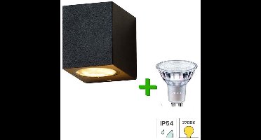 Lybardo - Buitenlamp - Wandlamp Buiten + Philips LED Spot - 3.5W - Warmwit Licht