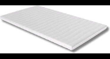 Toros Bedden® - 200x200 - Topper - 8cm dik - Afritsbaar en wasbaar - Topdekmatras - Medium - Wit - HR Koudschuim