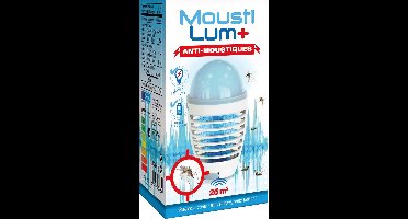 Mousti lum+ - Muggenlamp – Muggenstekker – Vliegenlamp elektrisch – Flystopper – Muggenvanger – anti muggen lamp – Vliegenstekker – Mosquito killer – Oplaadbare batterij – LED + UV-A Lamp – Ophangbaar – binnen en buiten