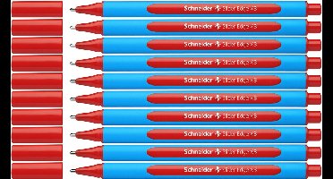 Schneider balpen - Slider Edge - penpunt XB - schrijfkleur rood - doos 10 stuks