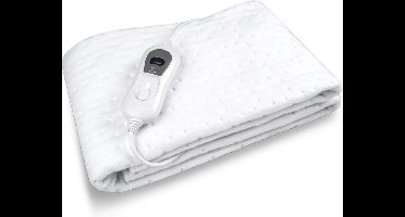 ApexArte® Elektrische Deken 1 Persoon - Warmtedeken Elektrisch - Extra Zacht - Wit