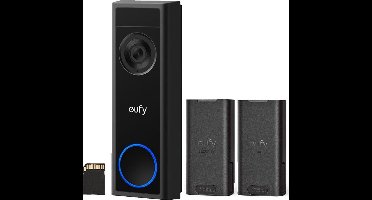 eufy Security C31 Video Deurbel- 2K Resolutie - Nachtzicht - Draadloos/Batterij + extra Batterij