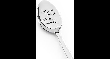 Theelepel i love you Always &forever, liefde, Valentijn, huwelijk, Moederdag KinderCrea