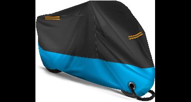 ApexArte® Motorhoes Waterdicht Buiten - Scooterhoes - Universeel - Zwart met Blauw