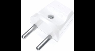 Stekker met Randaarde Wit