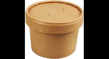 Soepbeker 250ml met deksel Pak 25 Stuks Biodore