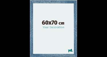 Your Decoration - Fotolijst 60x70 cm - MDF - Helder Blauw Geveegd - Mura