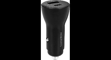 Mobiparts Car Charger 2-port 30W PD Fast Charging - Zwart