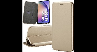 Hoesje geschikt voor Samsung Galaxy A54 - Book Case Kunstleer ThinShield Goud