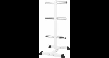 Gorilla Sports Halterrek 50/51 mm - Schijvenstandaard -Geschikt voor Gewichten - Wit