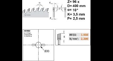 CMT - Zaagblad voor fijne afwerking - Zaagblad - Zagen - 1 Stuk(s)