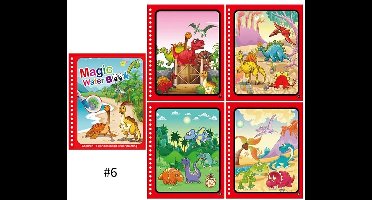 Winter Uitverkoop! 1+1 Deal Vakantiecadeau | Magisch Water Kleurboek voor Kinderen | Black Friday | Herbruikbare Water Tekening | Kleuren met Waterpen | Dinosaurs
