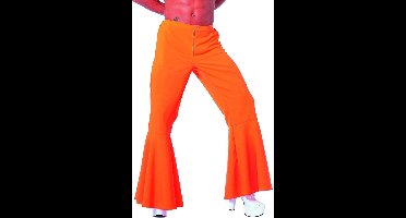 Hippie broek bi-stretch man neon oranje - Maat 54