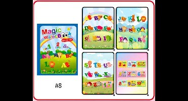 Winter Uitverkoop! 1+1 Deal Zomervakantie | Vaderdag Cadeau | Magisch Water Kleurboek voor Kinderen | Zomeractie | Herbruikbare Water Tekening | Kleuren met Waterpen | Alphabet met Dieren