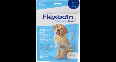 Flexadin Young Dog Maxi - voedingssupplement ter ondersteuning van gewrichten voor jonge honden vanaf 10kg (60 Kauwbrokjes)