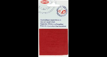 opry Reparatiedoek opstrijkbaar katoen rood