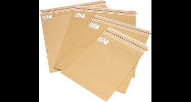 Verzendverpakking IEZZY Sendbag 30/34 x 37 + 9 - 5 cm bruin