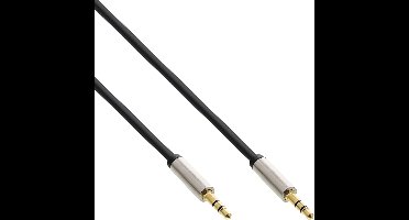 Premium 3,5mm Jack stereo audio slim kabel - 0,50 meter