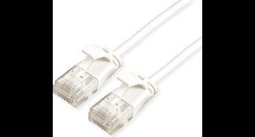 ROLINE UTP Data Center Patchkabel Cat.6A (Class EA), LSOH, extra dun, wit, 0,5 m