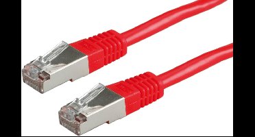 VALUE Patchkabel Cat.6 (Class E) S/FTP (PiMF), rood, 1 m