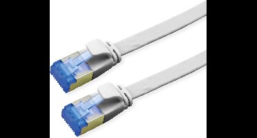 VALUE FTP patchkabel, Cat.6A (Class EA), extra plat, grijs, 0,5 m