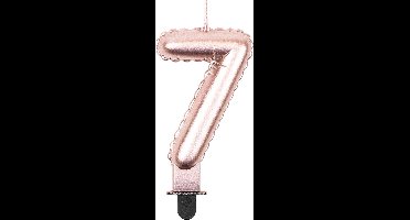 Foil balloon candle rose - 7