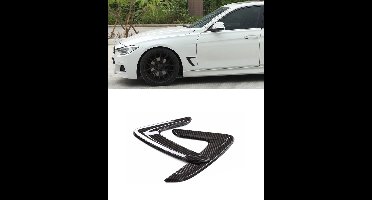 Zijscherm Canard Spoiler Voor Bmw 3 Serie F30 F31 2012 t/m 2016 Carbon Look M3 Look!