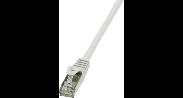 LogiLink CP2012S RJ45 Netwerkkabel, patchkabel CAT 6 F/UTP 25.00 cm Grijs Snagless 1 stuk(s)