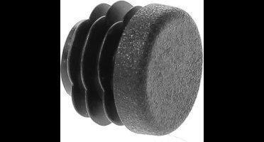 Insteekdop zwart rond 22mm (bu.werks)