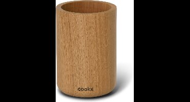 COOKX - Eikenhouten lepelhouder - Kookgerei houder - Keukengerei Houder - Lepelhouder - Spatelpot - Natuurkleur Eik