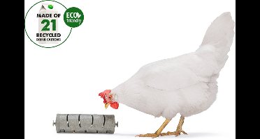 Beeztees Snackroller - Kippenspeelgoed - 100% Gerecycled - 22,5x6,5x6,5 cm