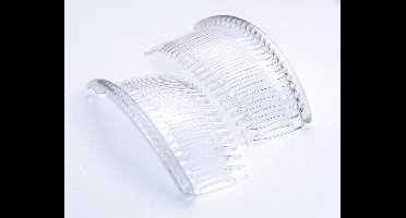 Haarkam-Zijkam transparant groot