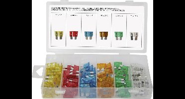 Toolland Assortiment autozekeringen, 120-delig, verschillende vermogens, meerkleurig