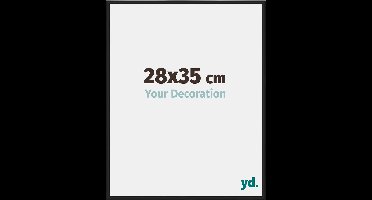 Your Decoration - Fotolijst 28x35 cm - Aluminium - Zwart Mat - New York