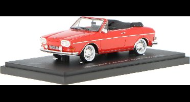 Volkswagen 411 L Karmann Cabriolet Prototype AutoCult Modelauto 1:43 1960 60073 Schaalmodel