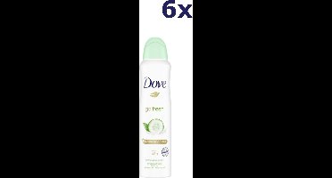 6x Dove Deospray - Go Fresh Komkommer 150 ml