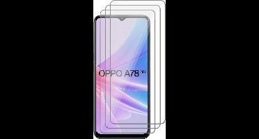 Screenprotector geschikt voor Oppo A78 - 3x Gehard Glas Screen Protector GlassGuard