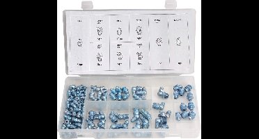 CCLIFE - Smeernippel - Assortiment - Conische Smeernippel - Meter - Recht Schuin - 45° 90° M6 - M8 - M10 - 110 stuks