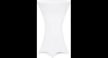 Statafelrok – 5 Stuks Ø 60-65cm Stretch - Wit