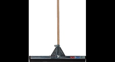 Talen Tools Vloer/douche trekker - voor water - metaal/hard rubber 45 cm - met houten steel 130 cm