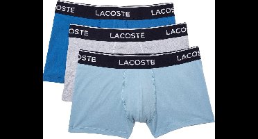 Lacoste heren 3P boxers basic blauw & grijs