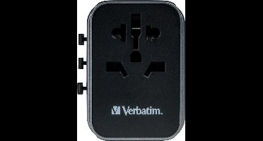 Verbatim 49545 Reisstekker Universal Travel Adapter UTA-03 PD30W / QC / 2xUSB / 2xType-C