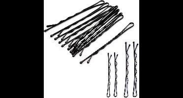 Haar Styling hulpstuk - haarclip tool - Spiraal Volume creatie - haarspeld - Haarschuifje - Metaal Haar Accessoire Schuifje- Bobby Pin - 72 stuks - one size - 1 maat - Zwart